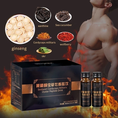 Peptid-Getränk Soems LOGO Sealwort Cordyceps Militaris Oyster verbessern Ausdauer-männliches Gesundheitswesen-Mundflüssigkeit