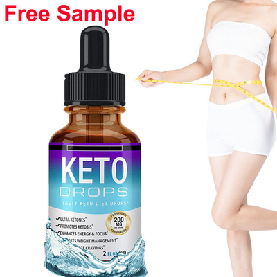 OEM-maßgeschneidertes Logo, Fatburner, Gewichtsverlust, Schlankheitsdiät, flüssiges Öl, Keto-Diät-Tropfen für Männer und Frauen