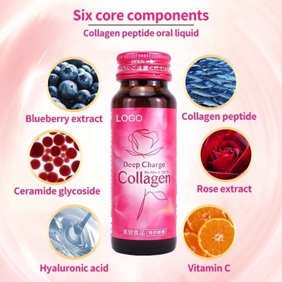 OEM/ODM Halal Bird Nest Collagen Hautaufhellung Oral Liquid fruchtiges Getränk Hyaluronsäure Collagen Oral Liquid