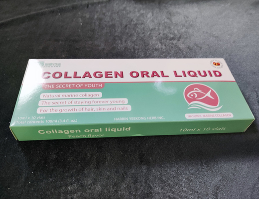 100% Gesundheits-Ergänzung Soem-mündlichgroßhandel natürliche der Fisch-Kollagen-Peptid-Getränk-Schönheits-flüssiger Schönheits-10ml