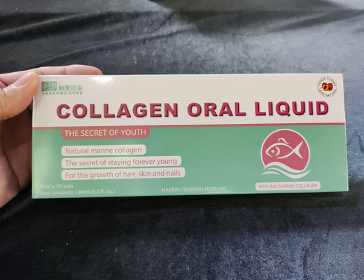 100% Gesundheits-Ergänzung Soem-mündlichgroßhandel natürliche der Fisch-Kollagen-Peptid-Getränk-Schönheits-flüssiger Schönheits-10ml