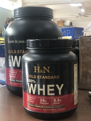 Eigenmarken-Molkeprotein-Isolat-Pulver-Körper-Muskel-errichtendes Goldstandard-Protein-Pulver 100% Soems 5lb