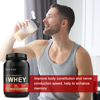 Eigenmarken-Molkeprotein-Isolat-Pulver-Körper-Muskel-errichtendes Goldstandard-Protein-Pulver 100% Soems 5lb