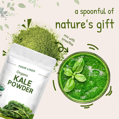 Pulver-Kohl-Auszug-Pulver Superfood Juiced Grüns Soems organisches