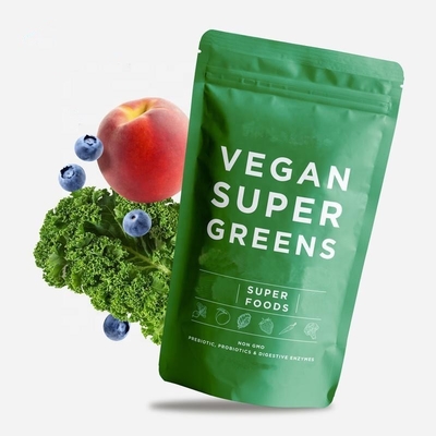 Verdauungsenzyme Probiotika Superfood Greens Blend Powder OEM mit Spirulina Chlorella