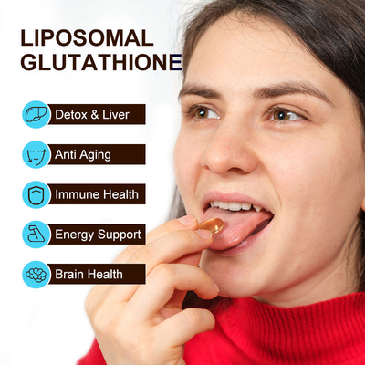 Glutathion 500mg Soem-Großhandels 60pcs kapselt die Schönheits-Haut ein, die Produkt-Glutathions-Kapsel weiß wird