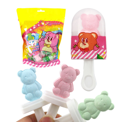 Eingesackter gepresster Süßigkeiten-Teddybär-Lutscher / Bärentablette-Lutscher-Süßigkeit OEM