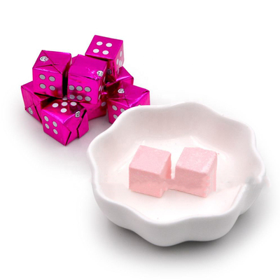 Milk Cube Candy Harttabletten Candy OEM Halal Süßer Erdbeergeschmack