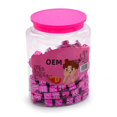 Milk Cube Candy Harttabletten Candy OEM Halal Süßer Erdbeergeschmack