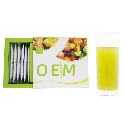 15 Sticks/Box Detox-Faserpulver OEM-Rohstoff Fruchtenzympulver