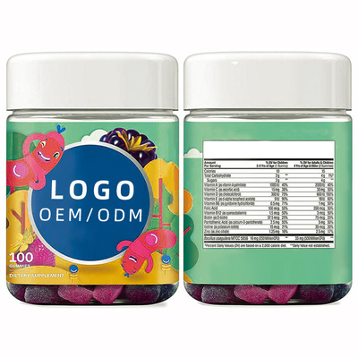 OEM-Nahrungsergänzungsmittel für Kinder, Multivitamin-Gummis, tägliches Gesundheits-Immunverstärker-Gummi