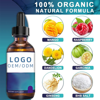 30 ml Biotin-Kollagen-Tropfen zur Gewichtsreduktion, BHB-Keto-Tropfen, OEM-Ölsamen-Kräuterextrakt, ätherisches Öl