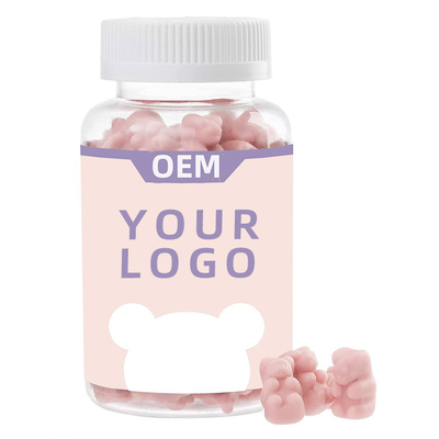 Haargesundheit ergänzt Vitaminbiotin der Frauen die rosa Teddybär gummies Folsäure veganformula Haarerweiterung