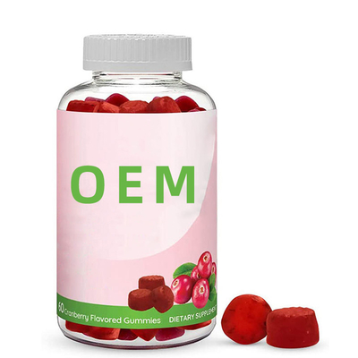 100% natürliche Frauen-Ernährungsergänzungs-Moosbeerenprobiotic Gummies-Harntrakt-Moosbeernahrungsmittelergänzung