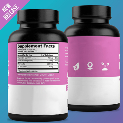 Das Hormon-Stützergänzungen der Antiermüdungs-Frauen mit Ergänzung des D-Chiroinosit-Folatvitamin-D3